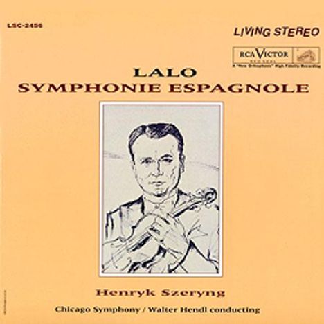 Edouard Lalo (1823-1892): Symphonie espagnole für Violine &amp; Orchester op.21 (200g), LP