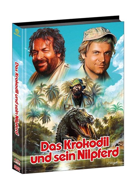 Das Krokodil und sein Nilpferd (Blu-ray &amp; DVD im wattierten Mediabook), 1 Blu-ray Disc und 1 DVD