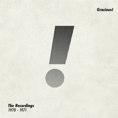 Gracious!: The Recordings 1970 - 1971 (Expanded Edition), 3 CDs und 1 DVD-Audio