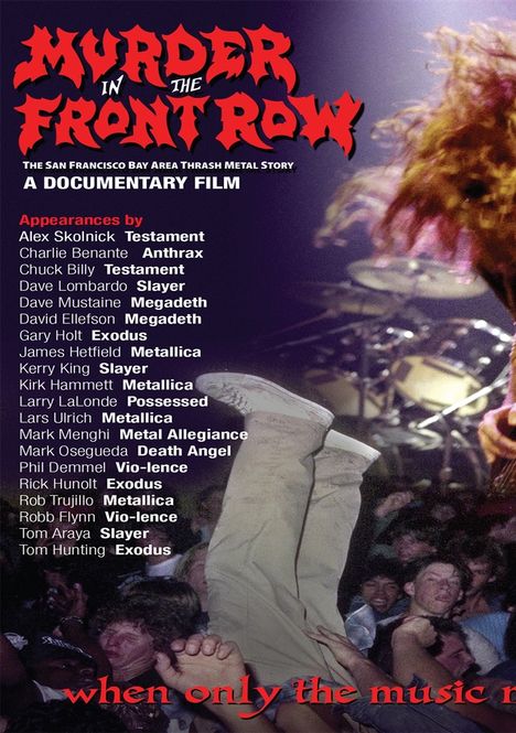 Murder In The Front Row: The San Francisco Bay Area, DVD