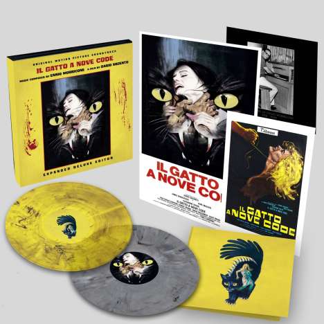 Ennio Morricone (1928-2020): Filmmusik: Il Gatto A Nove Code / The Cat O Nine Tales (O.S.T.) (Limited 50th Anniversary Deluxe Edition) (Yellow Smoke Vinyl &amp; Silver Marbled Vinyl), 2 LPs