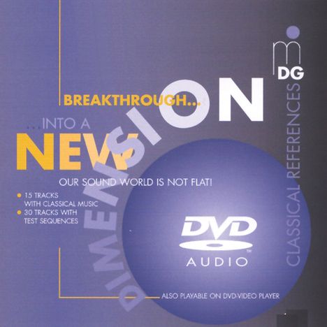 MDG-DVD-Audio "Breakthrough Into A New Dimension", DVD-Audio