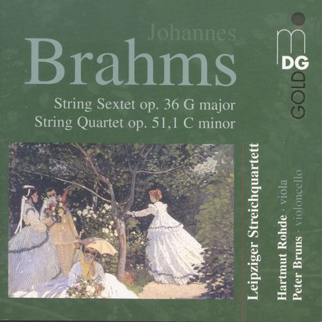 Johannes Brahms (1833-1897): Streichsextett Nr.2 op.36, CD