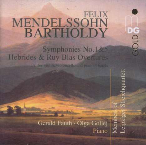 Felix Mendelssohn Bartholdy (1809-1847): Orchesterwerke (Arrangements), CD
