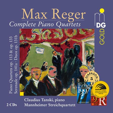 Max Reger (1873-1916): Sämtliche Klavierquartette, 2 CDs