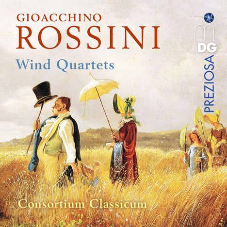 Gioacchino Rossini (1792-1868): Quartette für Flöte, Klarinette, Horn, Fagott Nr. 1-6, CD