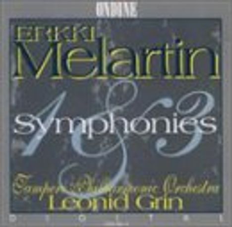 Erkki Melartin (1875-1937): Symphonien Nr.1 &amp; 3, CD