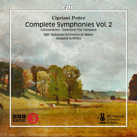 Cipriani Potter (1792-1871): Symphonien Nr. 2 B-Dur (1821) &amp; Nr. 3 c-moll (1847), CD