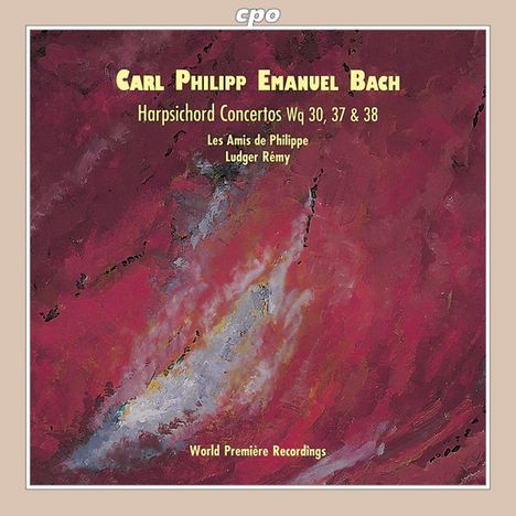 Carl Philipp Emanuel Bach (1714-1788): Cembalokonzerte Wq 30,37,38, CD