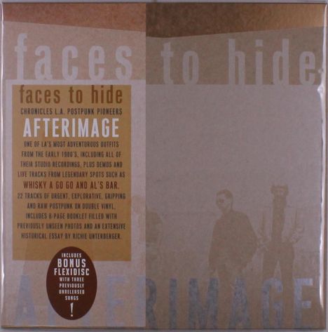 Afterimage: Faces To Hide (+ Bonus Flexidisc) (Limited Numbered Edition), 2 LPs