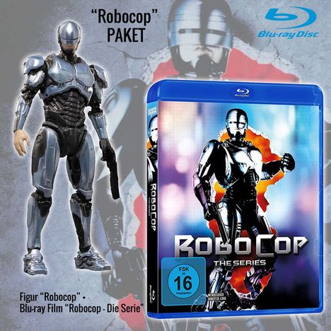 RoboCop - Die Serie (Geschenkset mit Figur) (Blu-ray), 2 Blu-ray Discs und 1 Merchandise