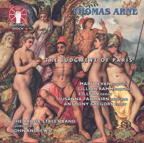 Thomas Arne (1710-1778): The Judgement of Paris, Super Audio CD