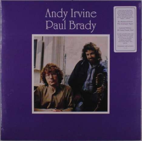 Andy Irvine &amp; Paul Brady: Andy Irvine (remastered) (180g) (Limited Edition) (Purple Vinyl), LP