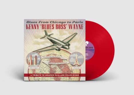 Kenny "Blues Boss" Wayne: Blues From Chicago To Paris (180g) (Red Vinyl), LP