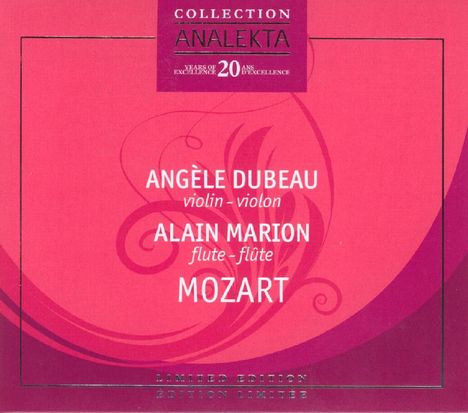 Mozart-Opern für Flöte &amp; Violine, CD