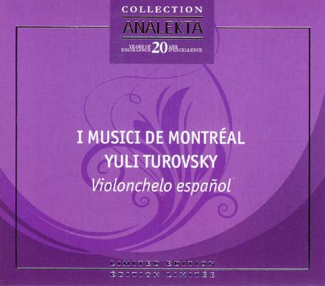 Yuli Turovsky - Violonchelo Espanol, CD