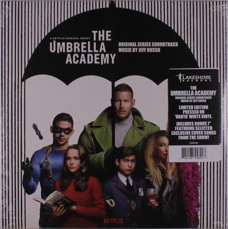 Jeff Russo: The Umbrella Academy – Original Series Soundtrack (Limited Edition) (White Vinyl), 1 LP und 1 Single 7"
