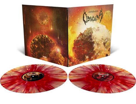 Obscura: Akroasis (Blood Red, Neon Yellow, Bone White Splatter Vinyl), LP