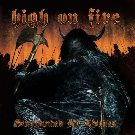 High On Fire: Surrounded By Thieves (Limited Edition) (Aqua Blue And Black Galaxy Merge Vinyl), 2 LPs