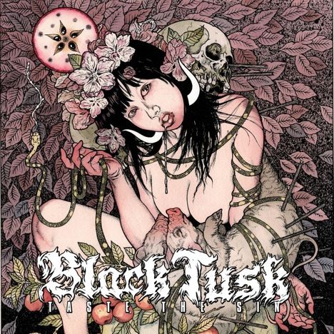 Black Tusk: Taste The Sin (Limited Edition) (Baby Pink &amp; Violet W/ White Splatter Vinyl), LP