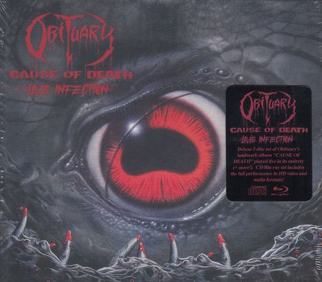 Obituary: Cause Of Death: Live Infection (Deluxe Edition), 1 CD und 1 Blu-ray Disc