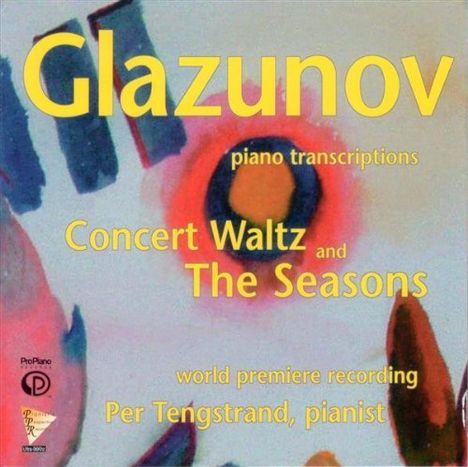 Alexander Glasunow (1865-1936): Die Jahreszeiten op.67 (Fassung für Klavier), CD