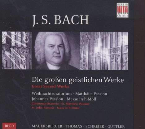 Johann Sebastian Bach (1685-1750): Die großen geistlichen Werke, 10 CDs