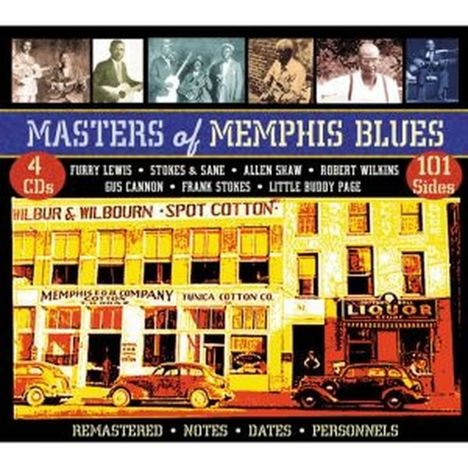Masters Of Memphis Blues, 4 CDs