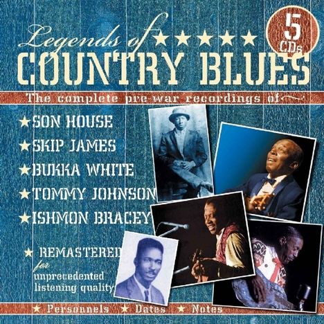 Legends Of Country Blues, 5 CDs