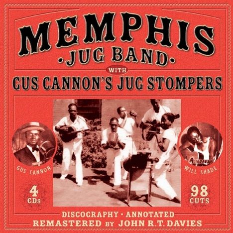 Memphis Jug Band: Memphis Jug Band With Gus Cannon's Jug Stompers, 4 CDs