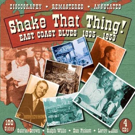 Shake That Thing! East Coast Blues, 4 CDs