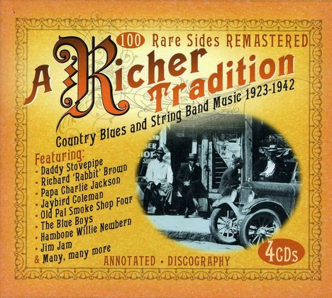 A Richer Tradition Country Blues..., 4 CDs