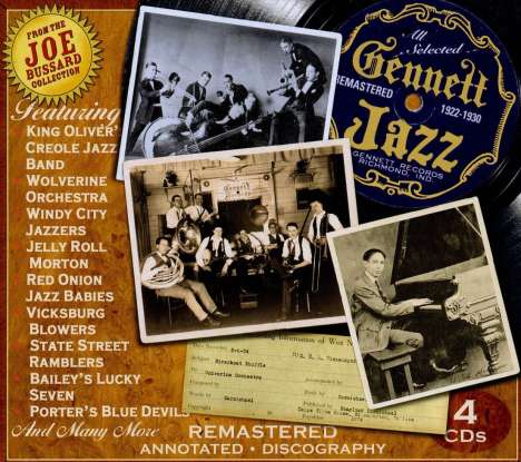 Gennett Jazz, 4 CDs