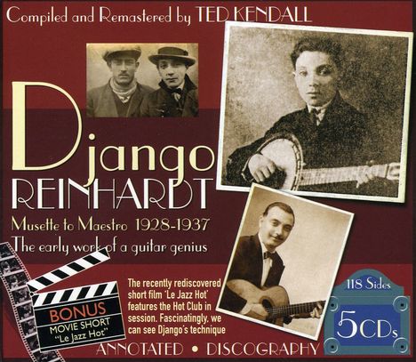 Django Reinhardt (1910-1953): Musette To Maestro 1928 - 1937, 5 CDs