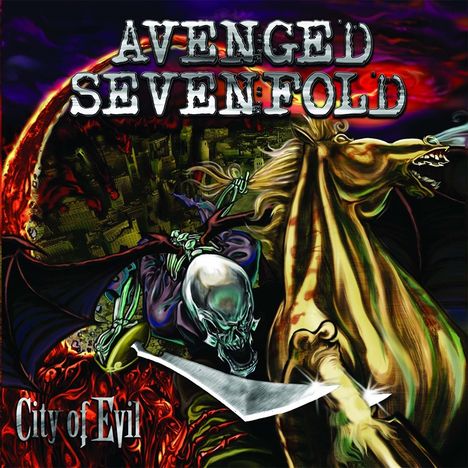 Avenged Sevenfold: City Of Evil (Red & Yellow Swirl 2LP w/ Foil Jacket), 2 LPs