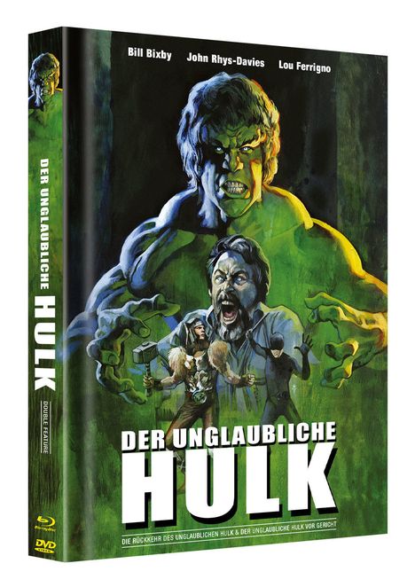 Der unglaubliche Hulk - Double Feature (Blu-ray &amp; DVD im Mediabook), 2 Blu-ray Discs und 2 DVDs