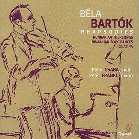 Bela Bartok (1881-1945): Rhapsodien für Violine &amp; Klavier Nr.1 &amp; 2, Super Audio CD