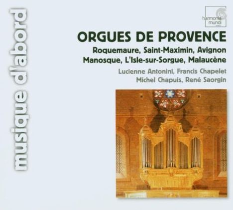 Orgues de Provence, CD