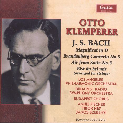 Otto Klemperer dirigiert Bach, CD