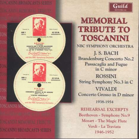 Memorial Tribute to Toscanini, 2 CDs