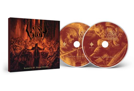 „Scenario IV: Dread Dreams“. Zwei CDs mit düsterem, detailliertem Cover voller Fantasiewesen und Symbolen.