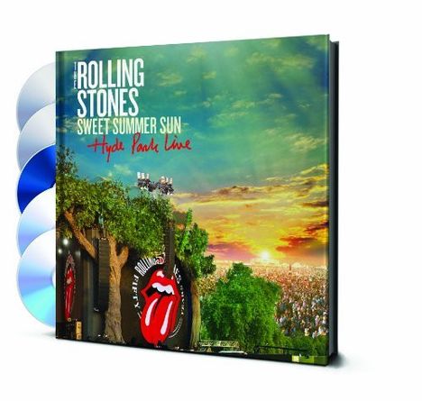 The Rolling Stones: Sweet Summer Sun: Hyde Park Live 2013 (Limited Deluxe Edition), 2 DVDs, 1 Blu-ray Disc und 2 CDs