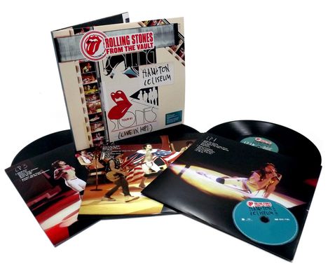 The Rolling Stones: From The Vault: Hampton Coliseum (Live in 1981) (180g), 3 LPs und 1 DVD