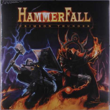 HammerFall: Crimson Thunder (Blue/White Splatter Vinyl), LP
