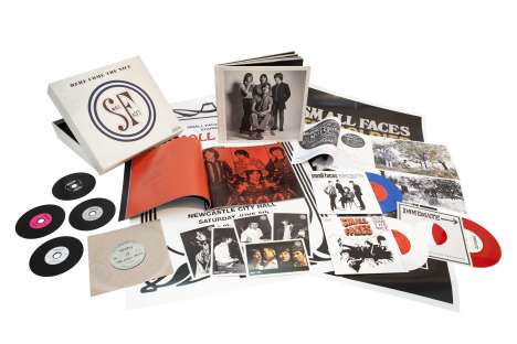 Small Faces: Here Come The Nice: The Immediate Years Box-Set 1967 - 1969, 4 CDs und 4 Singles 7"