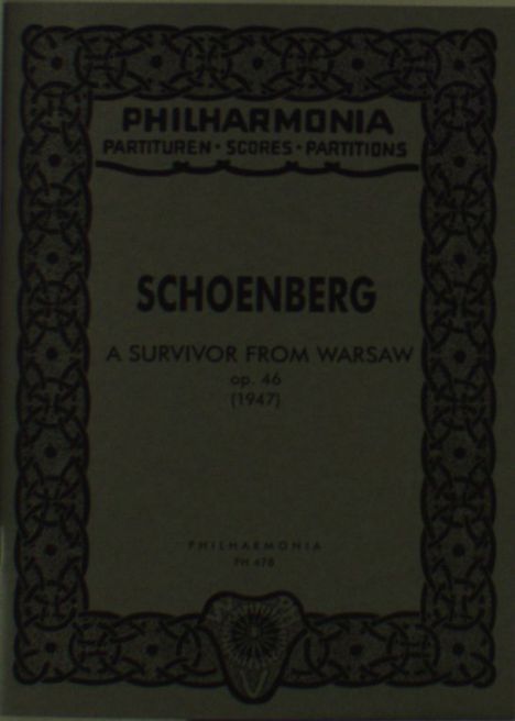 Schönberg,A.        :A Surv...46 /TP /Spr/MCh/Orch, Noten
