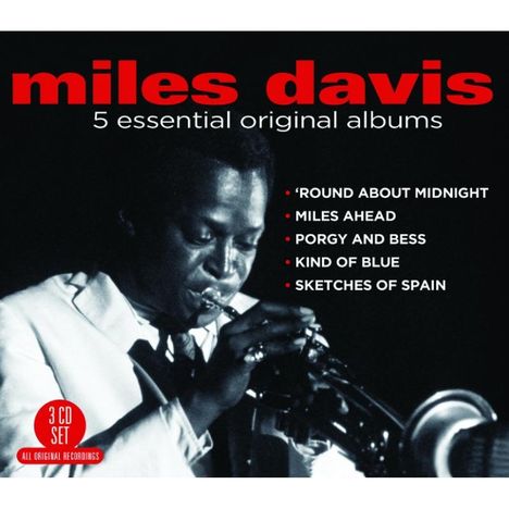 Miles Davis (1926-1991): 5 Essential Original Albums, 3 CDs