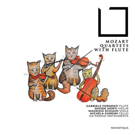 Wolfgang Amadeus Mozart (1756-1791): Flötenquartette Nr.1-4 (180g), LP