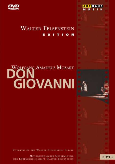 Wolfgang Amadeus Mozart (1756-1791): Don Giovanni (Walter Felsenstein-Edition), 2 DVDs