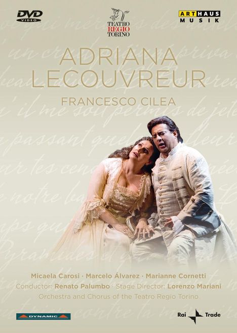 Francesco Cilea (1866-1950): Adriana Lecouvreur, DVD